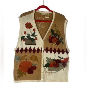 Bobbie Brooks Harvest Embroidered Vest